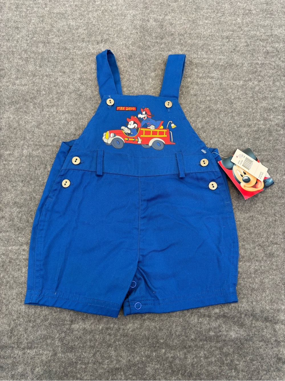 Vtg kids Disney Mickey Mouse & goofy overalls Size: 12 months
